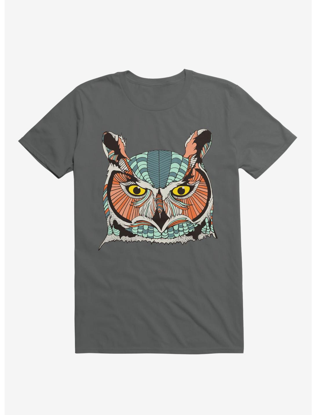 Owl Art T-Shirt, ASPHALT, hi-res