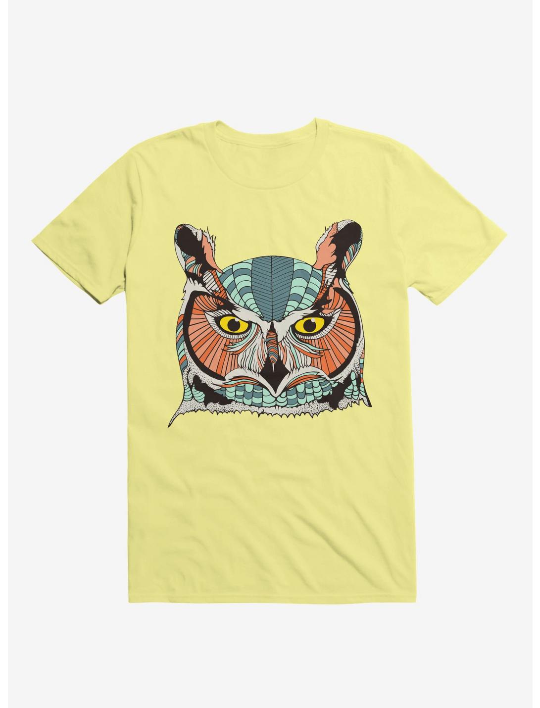 Owl Art T-Shirt, CORN SILK, hi-res