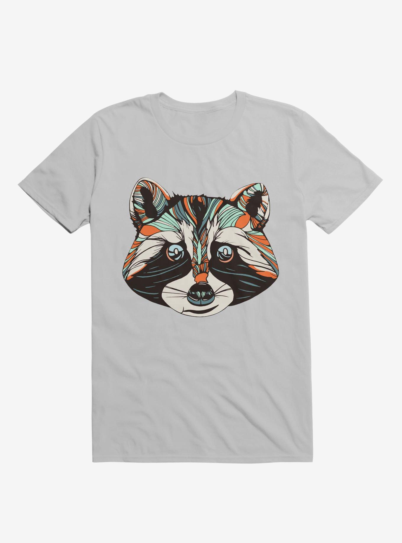 Raccoon Art T-Shirt, ICE GREY, hi-res