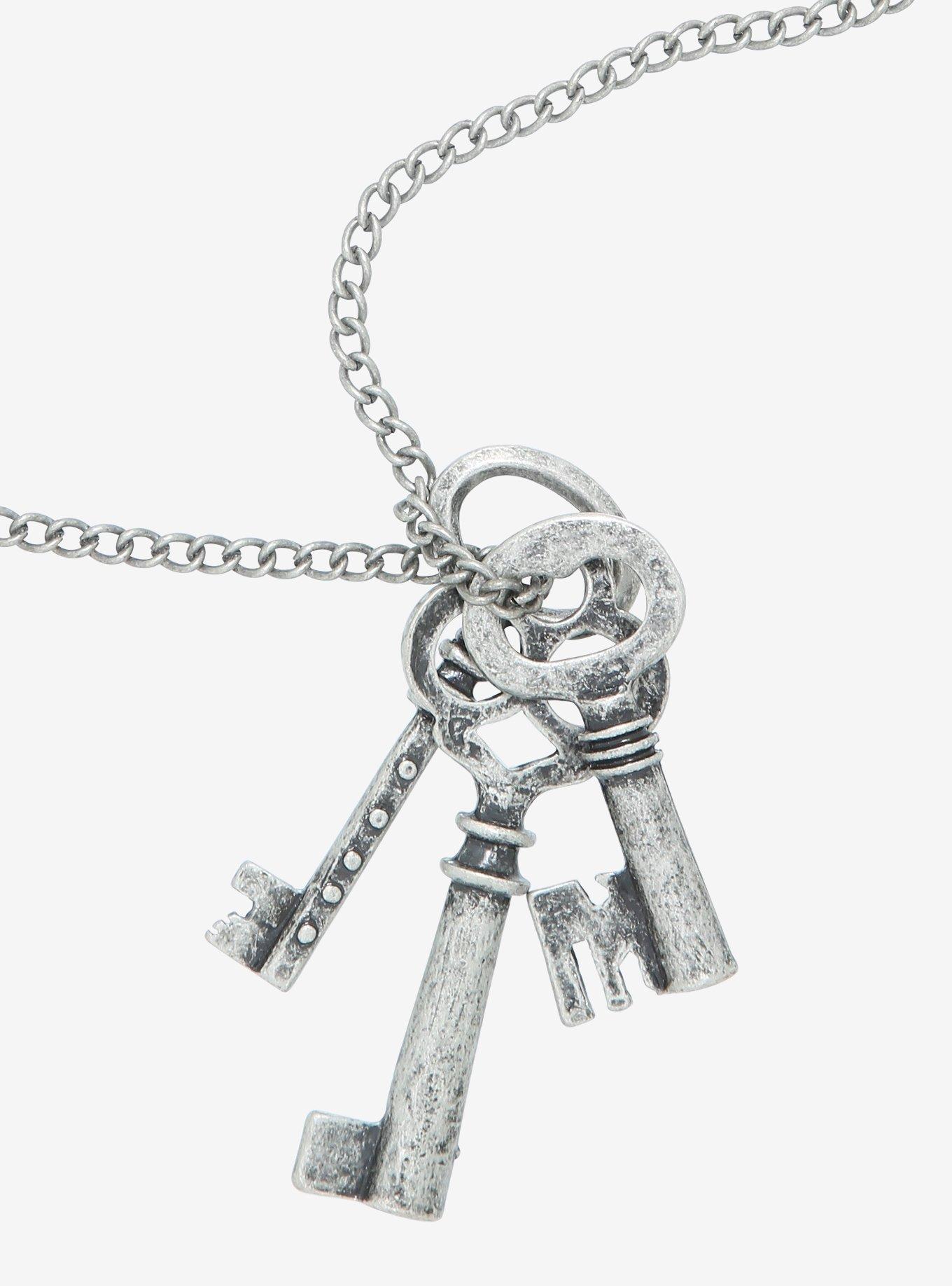 Silver Keys Necklace Hot Topic