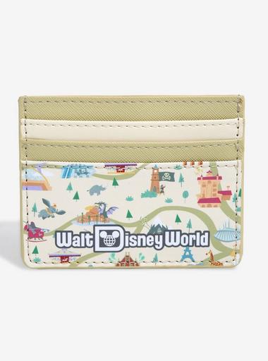 Loungefly Disney Walt Disney World 50th Anniversary Map & Attractions  Cardholder - BoxLunch Exclusive | BoxLunch