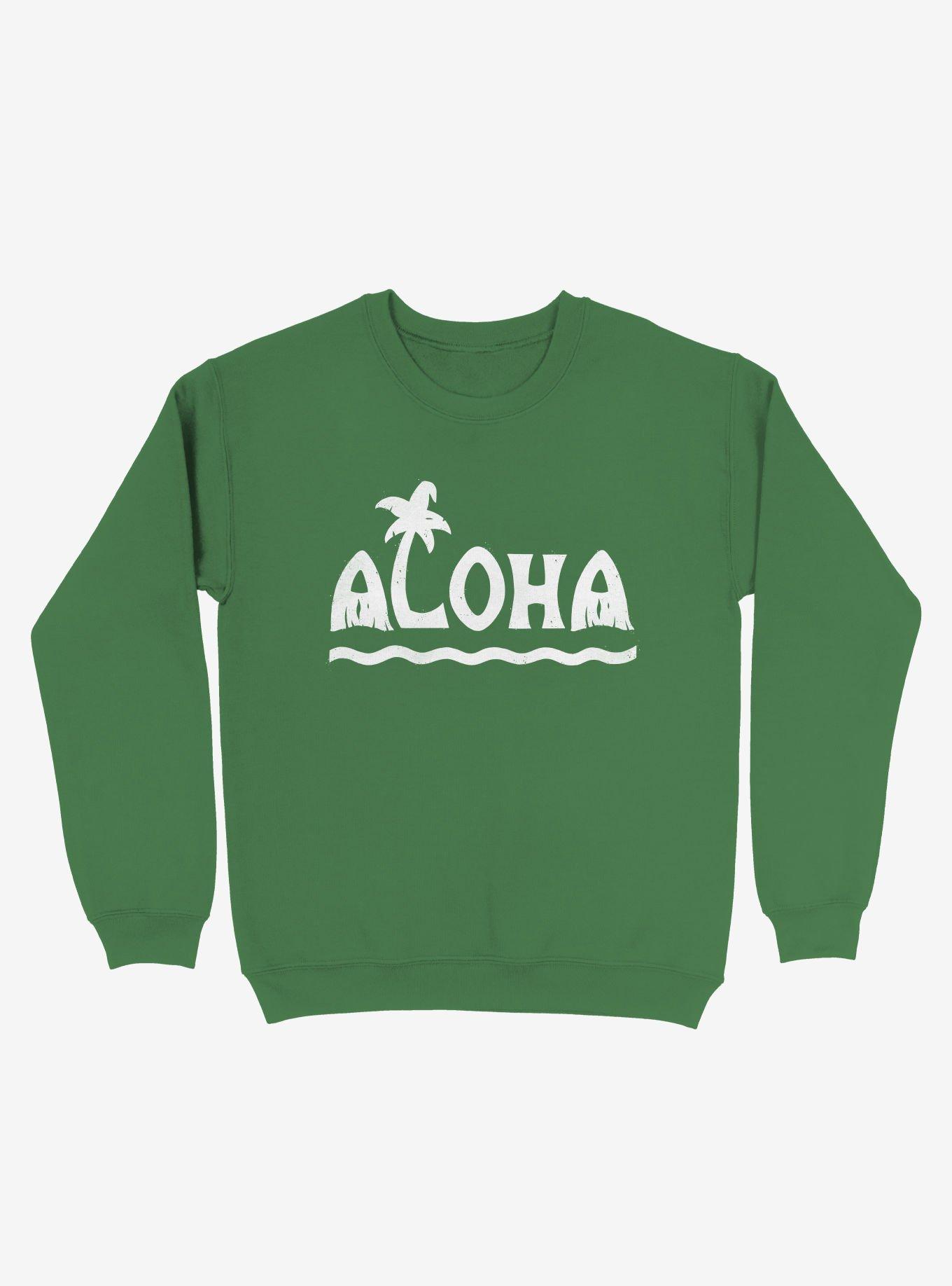 THRDLESS Aloha! Beach Palm Tree Sweatshirt