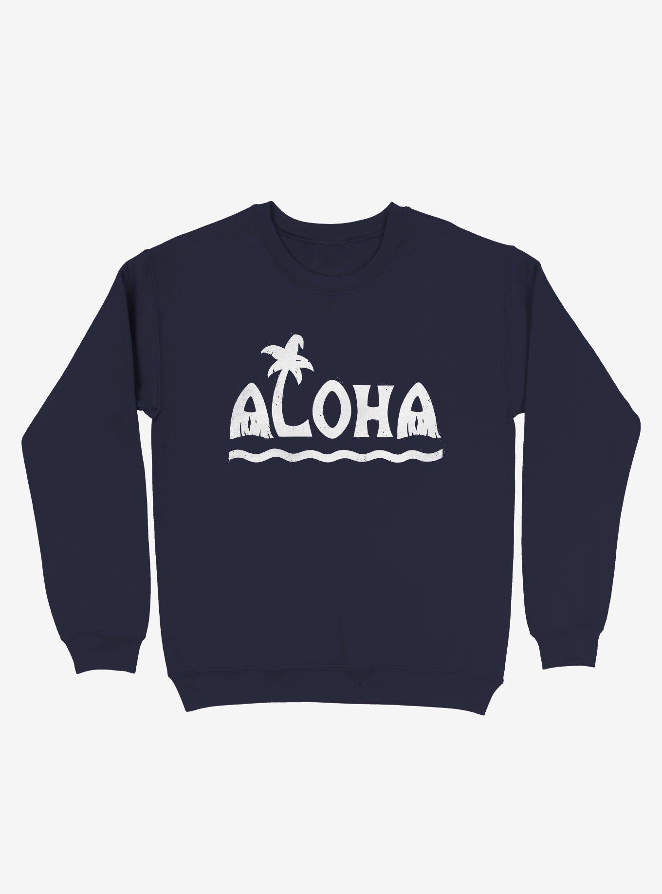 Aloha! Beach Palm Tree Sweatshirt, , hi-res