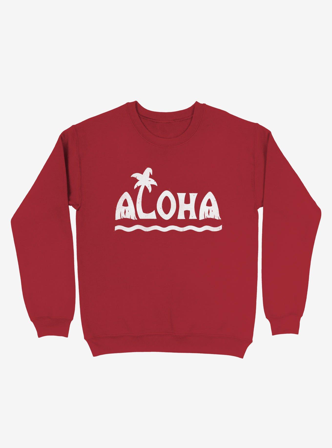 Aloha! Beach Palm Tree Sweatshirt, , hi-res