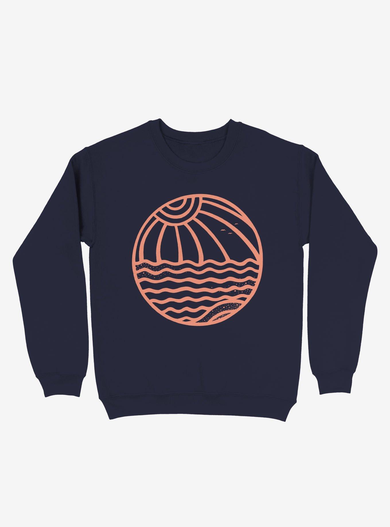 Beach Ball Art Sweatshirt, NAVY, hi-res