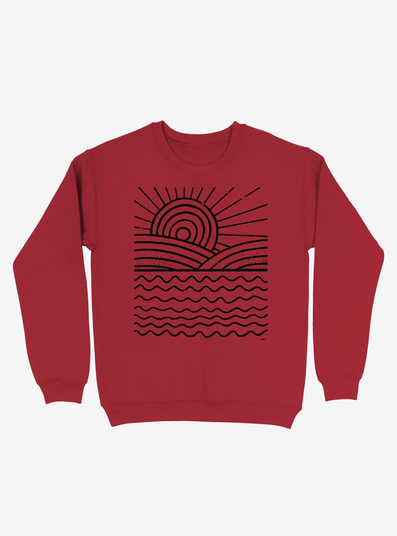 Ocean And Sun Art Sweatshirt, , hi-res