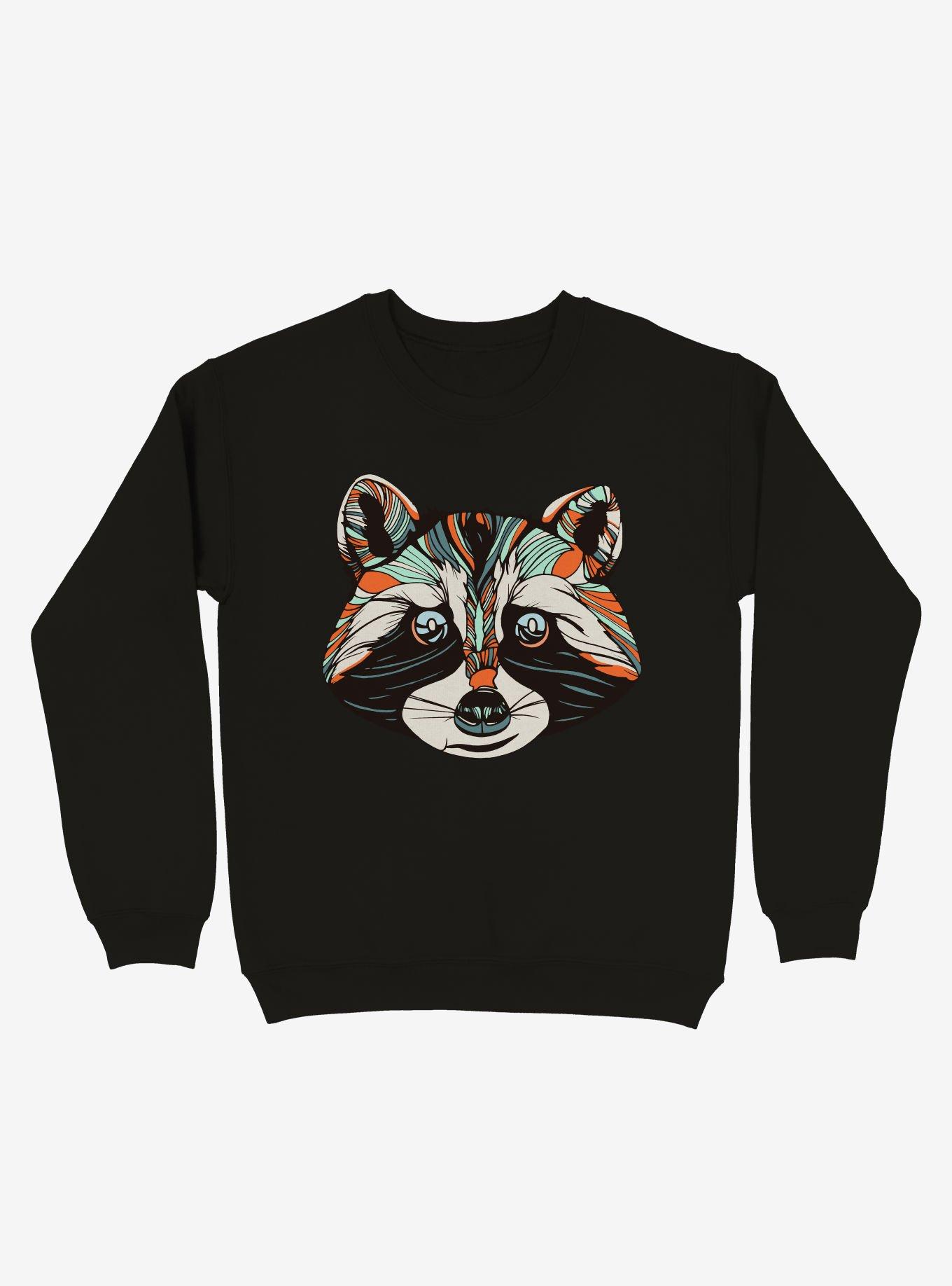 Raccoon Art Sweatshirt, , hi-res