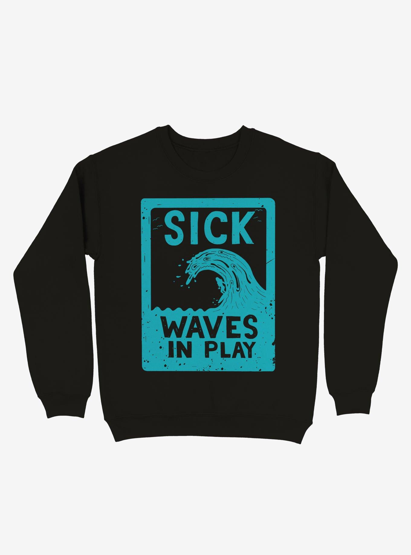 Sick Waves In Play Ocean Sweatshirt, , hi-res