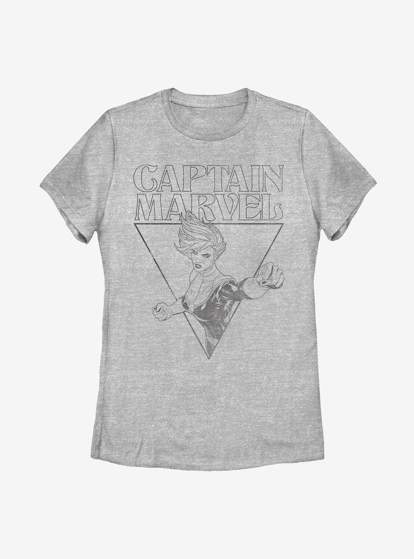 Marvel Captain Marvel Vintage Womens T-Shirt, , hi-res