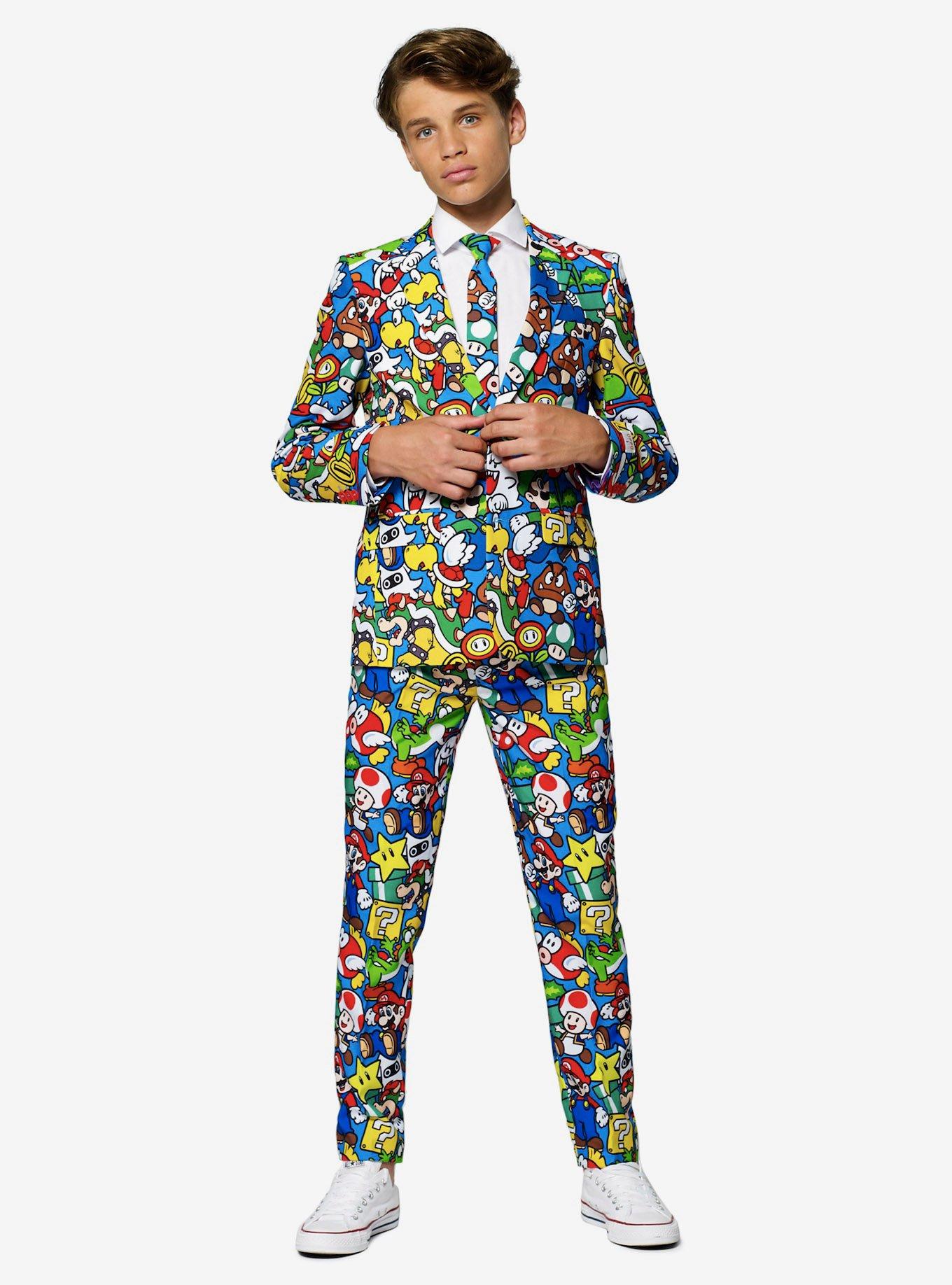 Nintendo Super Mario Youth Suit, BLUE, hi-res