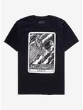 Death Skeleton Horse Tarot T-Shirt By Vertebrae33, BLACK, hi-res