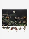 Teacup Butterflies & Mushrooms Forest Earrings Set, , hi-res