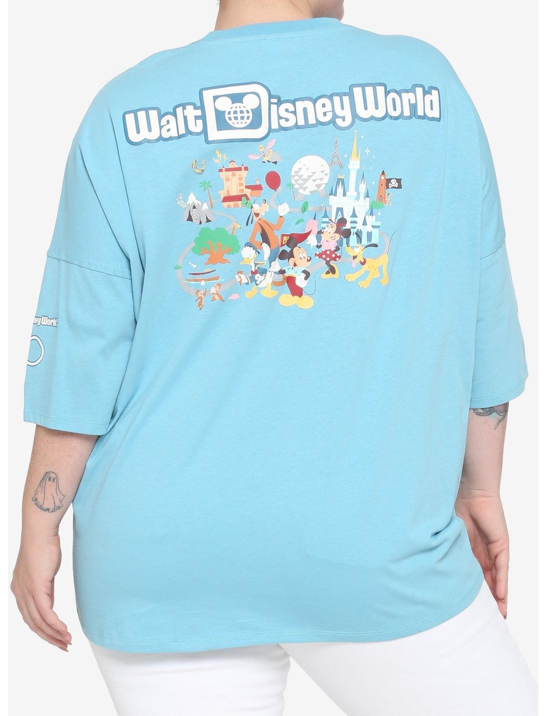 Her Universe Walt Disney World 50th Anniversary Mickey Mouse & Friends Athletic Jersey T-Shirt Plus Size, MULTI, hi-res