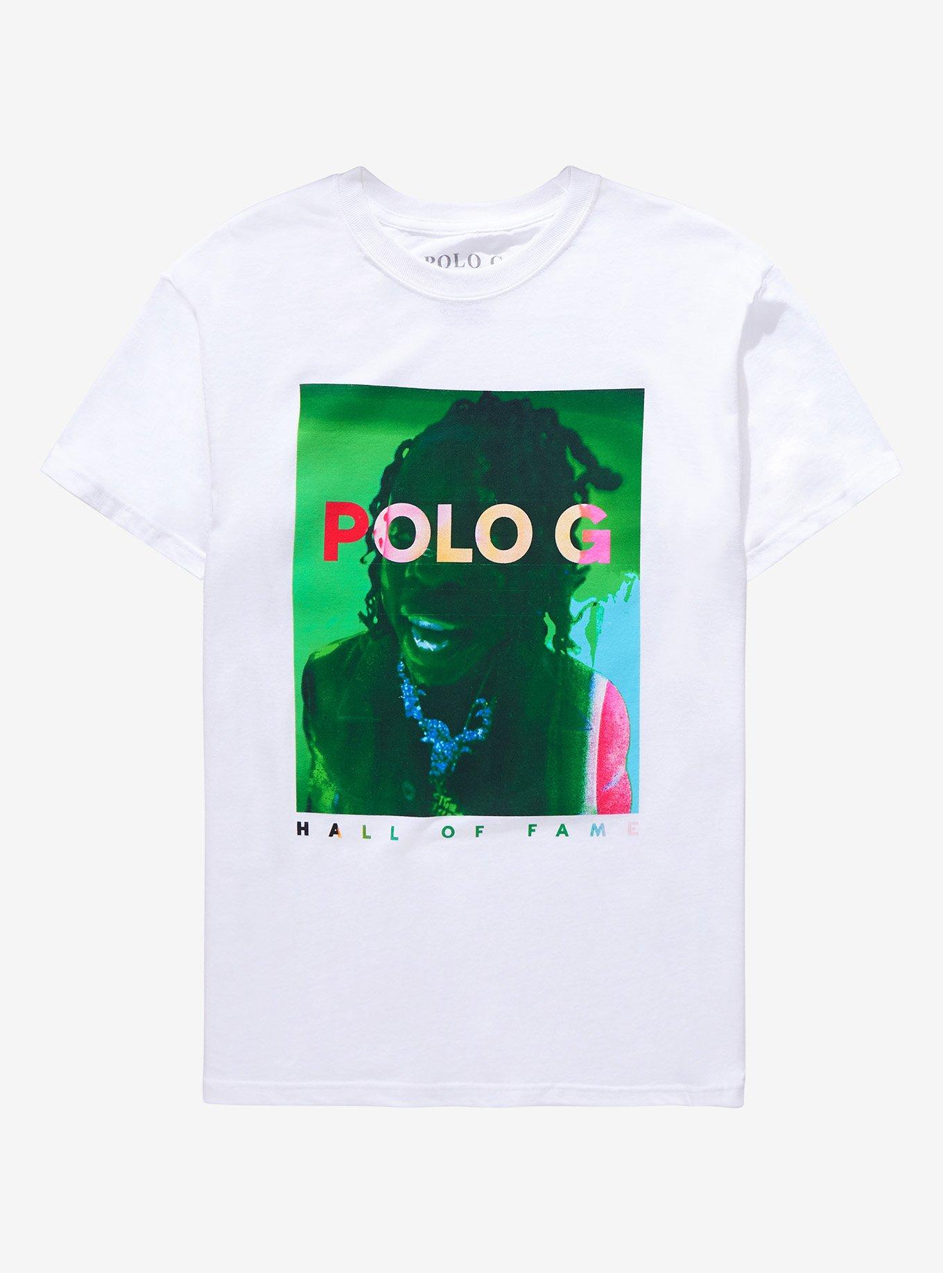 Polo G Hall Of Fame Portrait T-Shirt, BRIGHT WHITE, hi-res