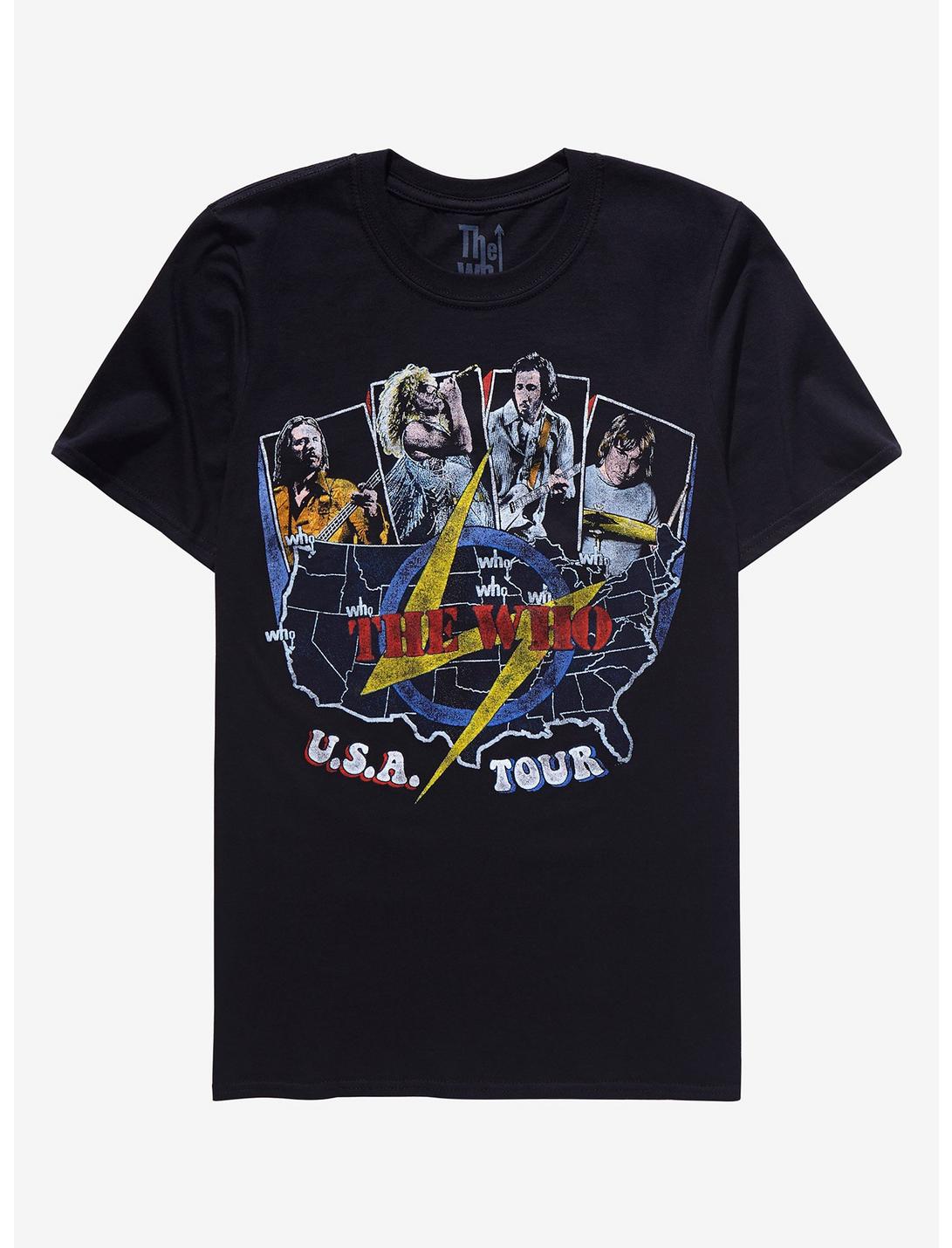 The Who USA Tour T-Shirt, BLACK, hi-res