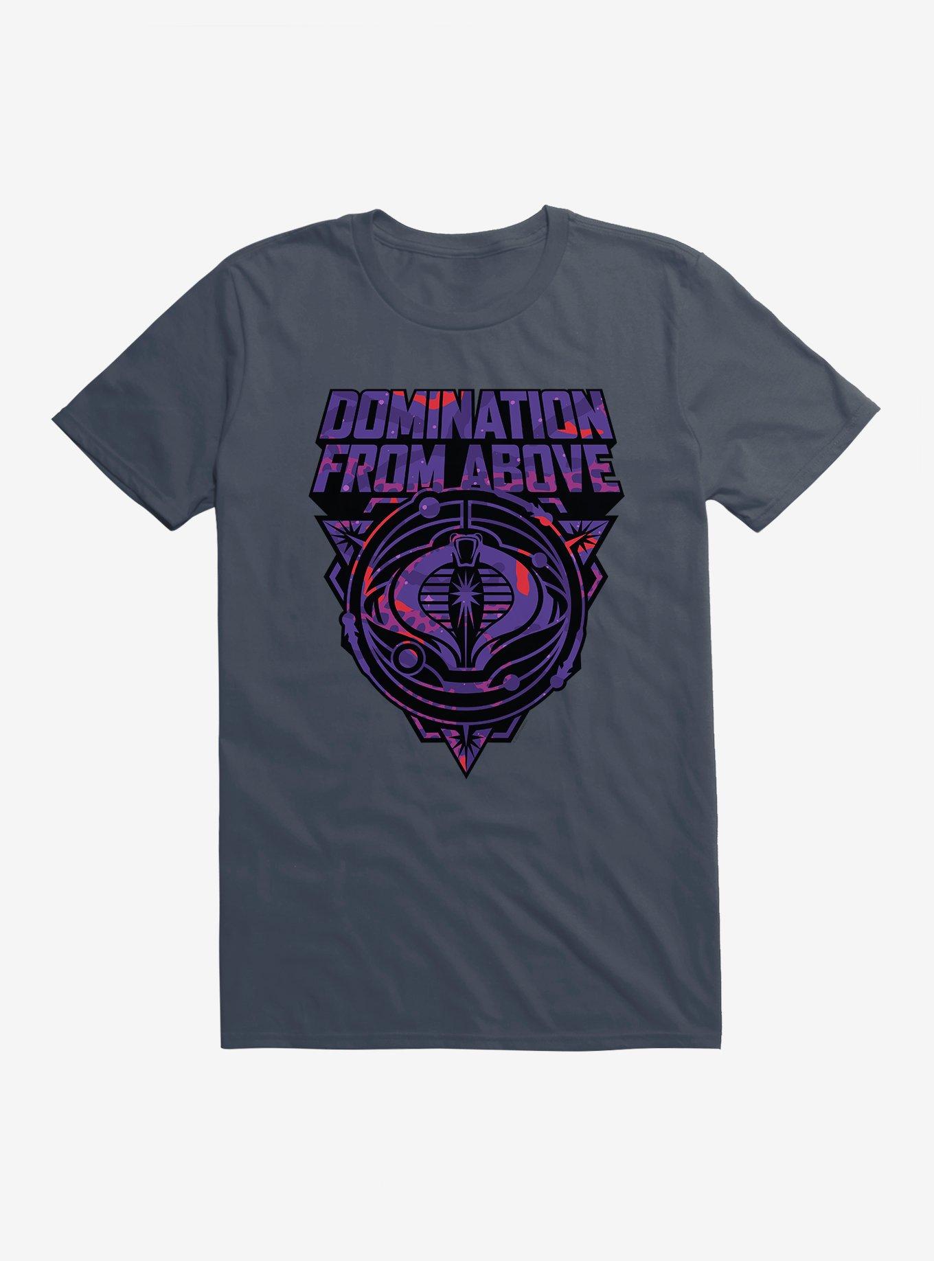 G.I. Joe Cobra Domination From Above Badge T-Shirt, LAKE, hi-res