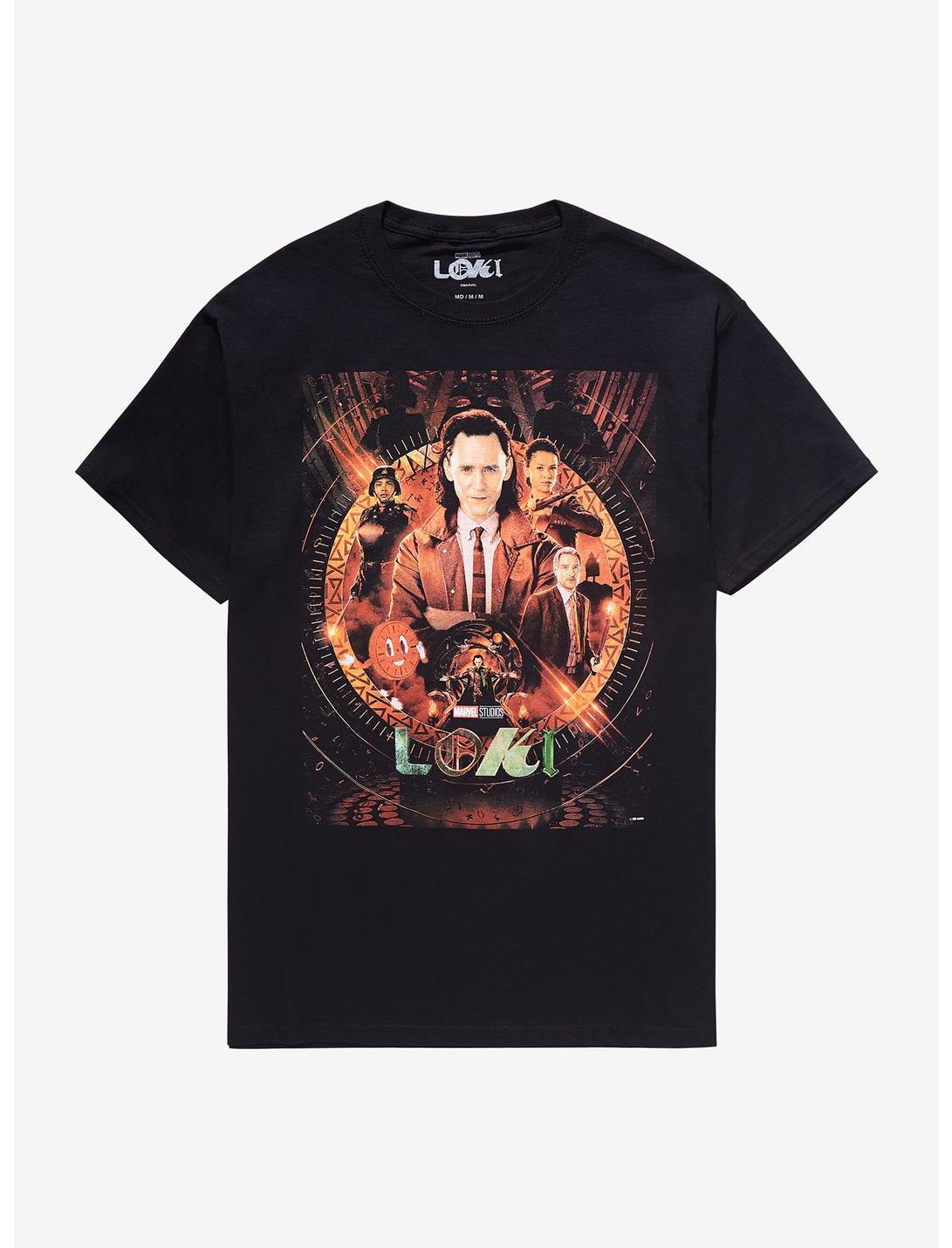 Marvel Loki Team Poster T-Shirt, BLACK, hi-res