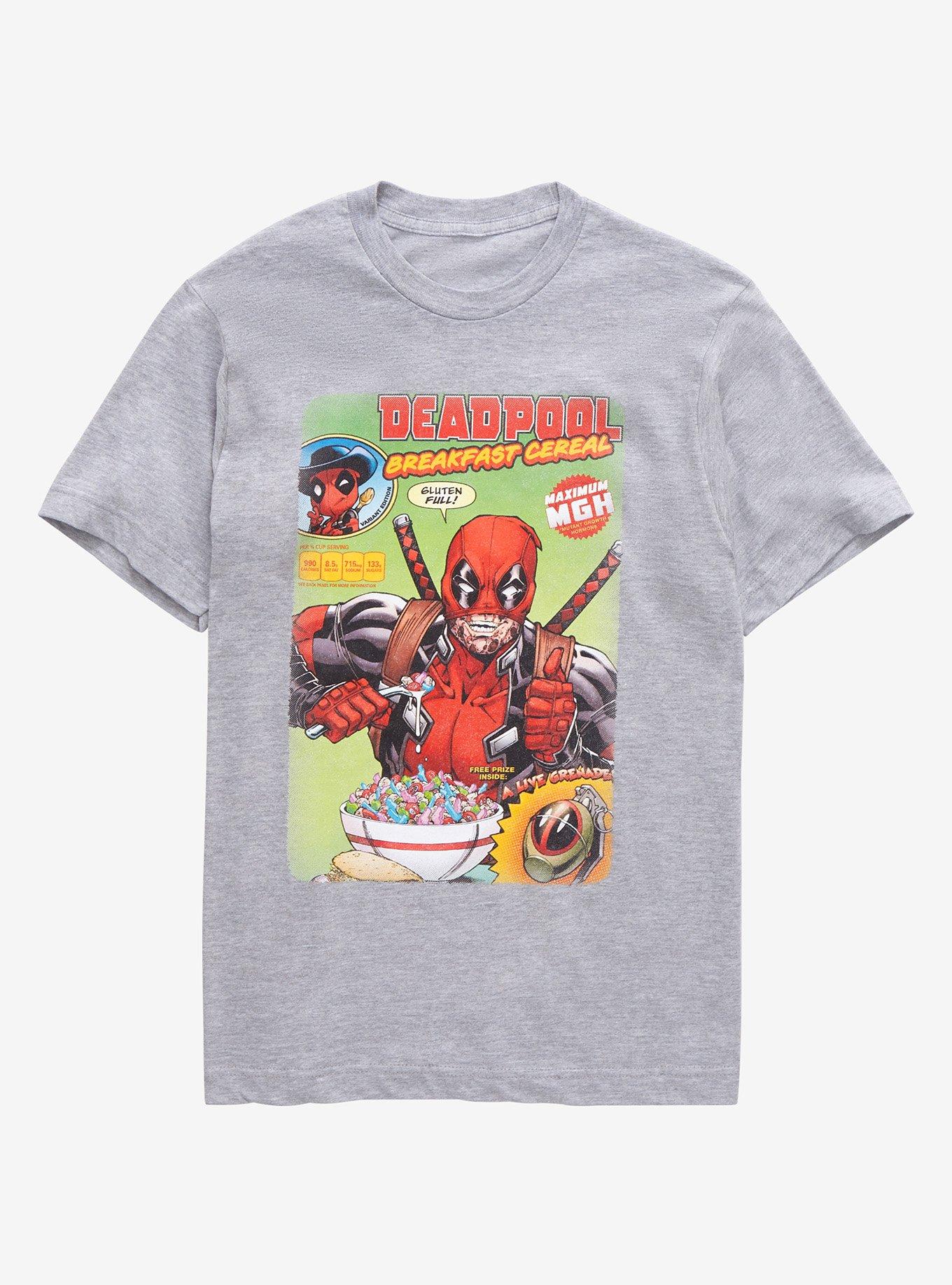Marvel Deadpool Breakfast Cereal T-Shirt - BoxLunch Exclusive | BoxLunch