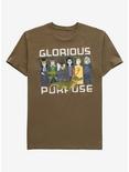 Plus Size Marvel Loki Variants Glorious Purpose Panel T-Shirt - BoxLunch Exclusive, OLIVE, hi-res