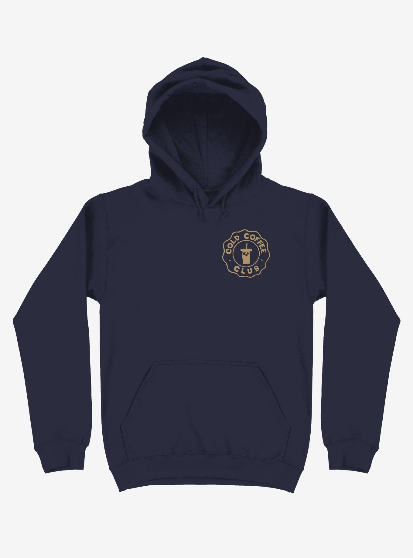Cold Coffee Club Hoodie, NAVY, hi-res