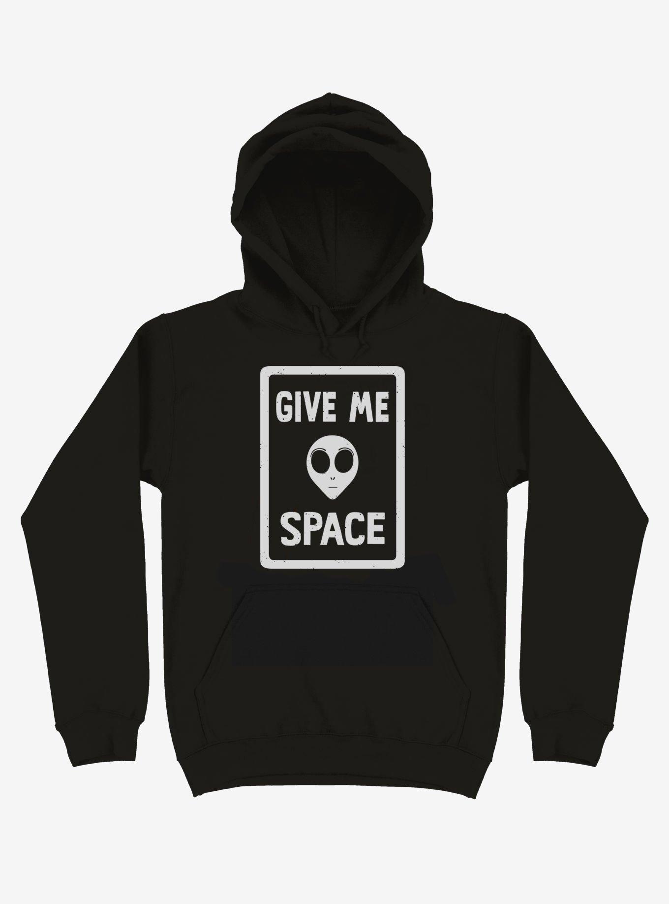 Give Me Space Alien Hoodie, BLACK, hi-res
