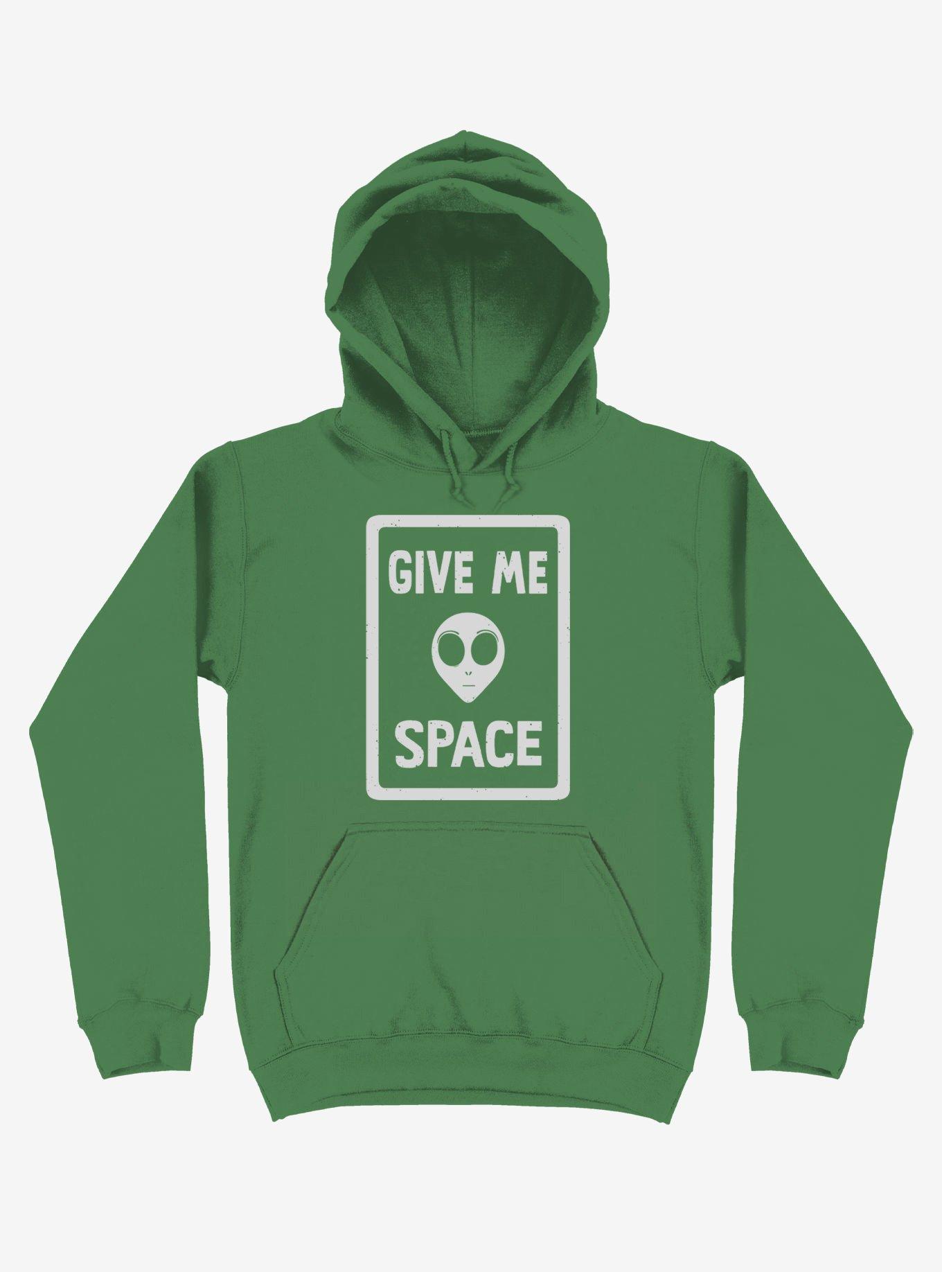 Give Me Space Alien Hoodie, KELLY GREEN, hi-res