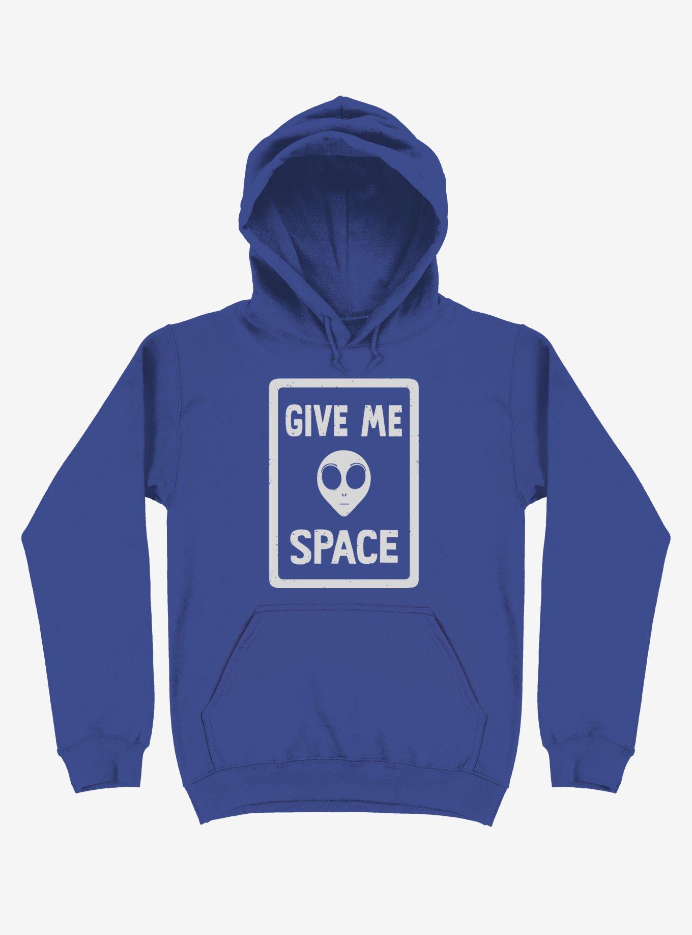 Give Me Space Alien Hoodie, ROYAL, hi-res