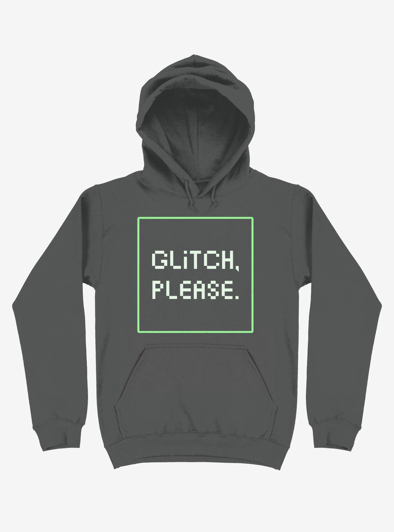 Glitch Please Hoodie, ASPHALT, hi-res
