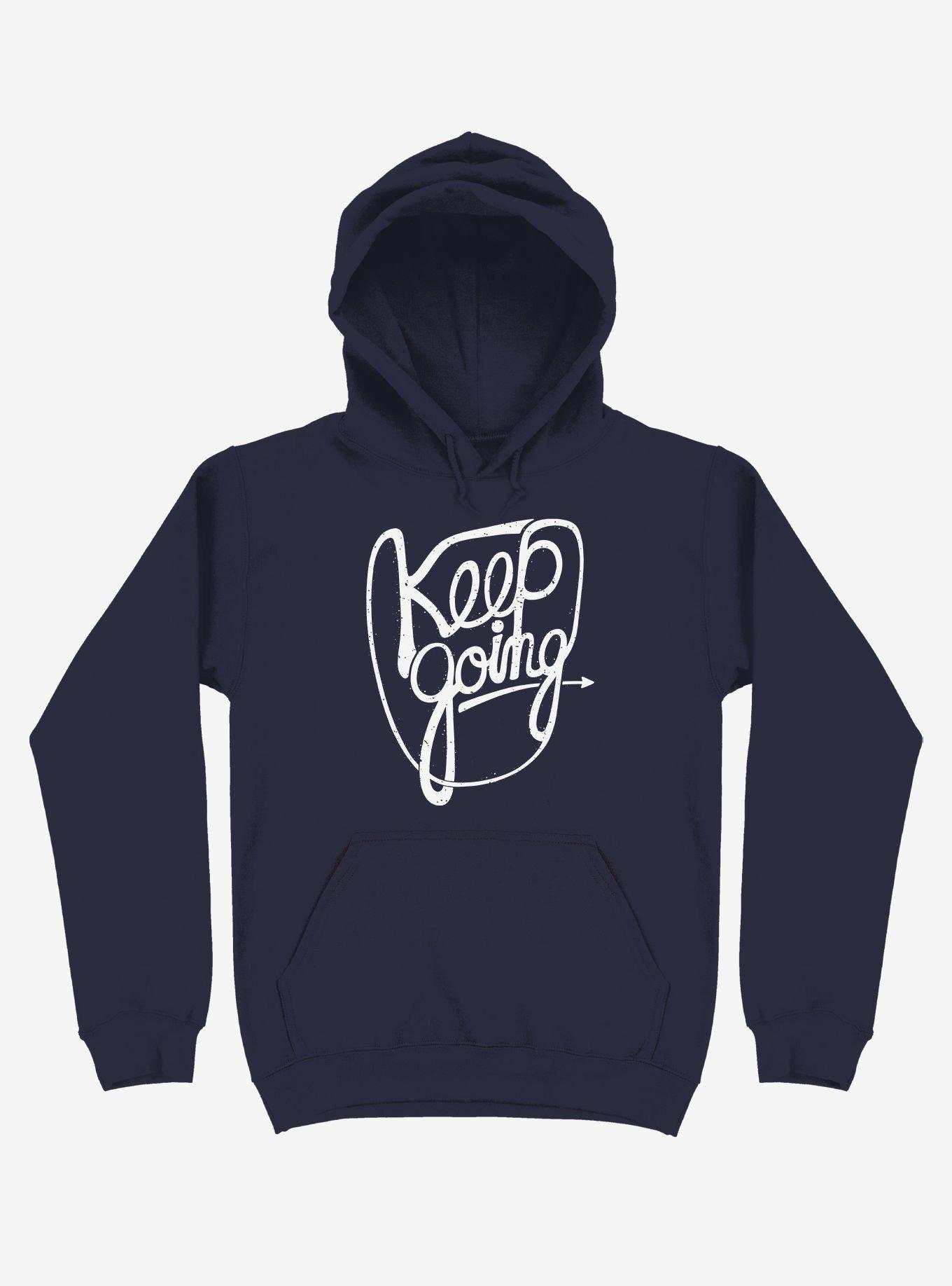 Keep Going Hoodie, NAVY, hi-res