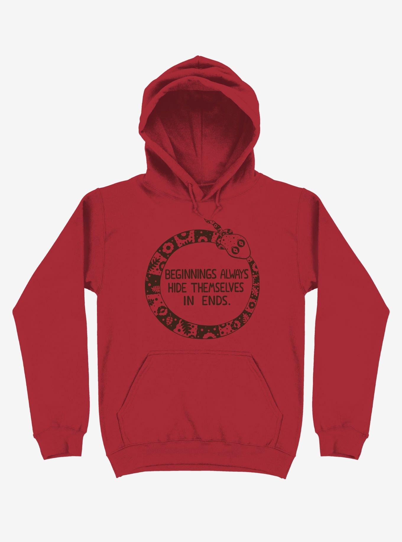 Beginnings Always Hide Themselves In Ends Snake Hoodie, , hi-res