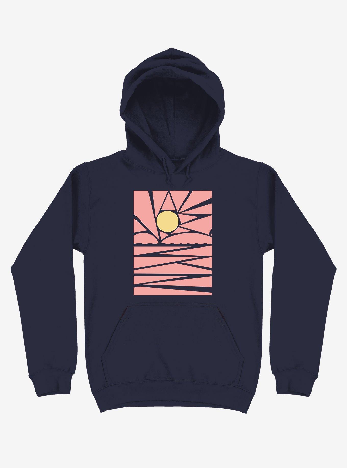 Sun In My Eyes Art Hoodie, NAVY, hi-res