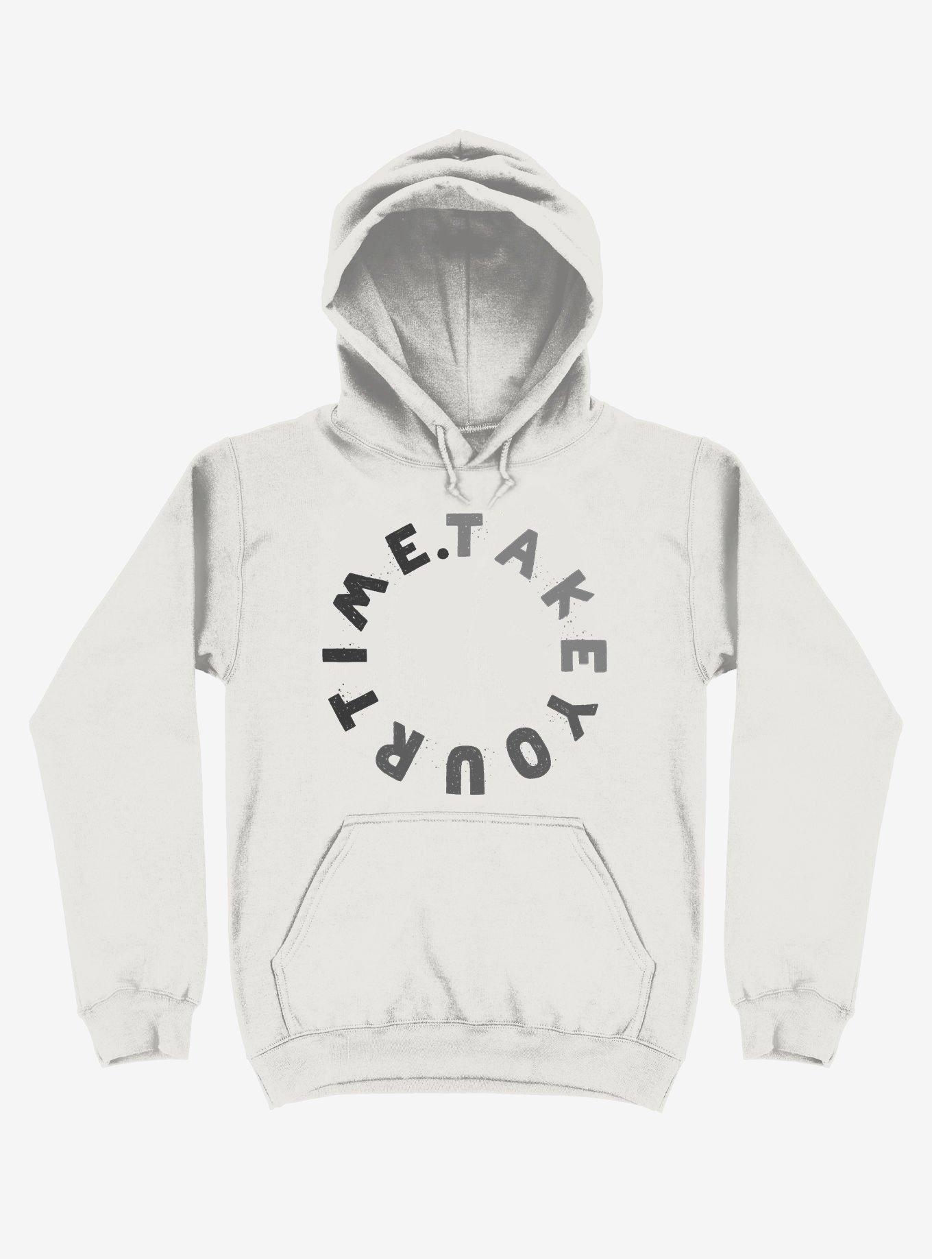 Take Your Time Hoodie, WHITE, hi-res