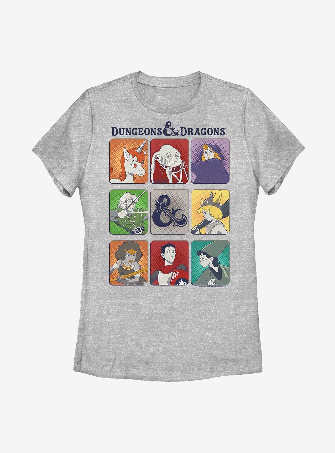 Dungeons & Dragons Character Squares Womens T-Shirt, ATH HTR, hi-res