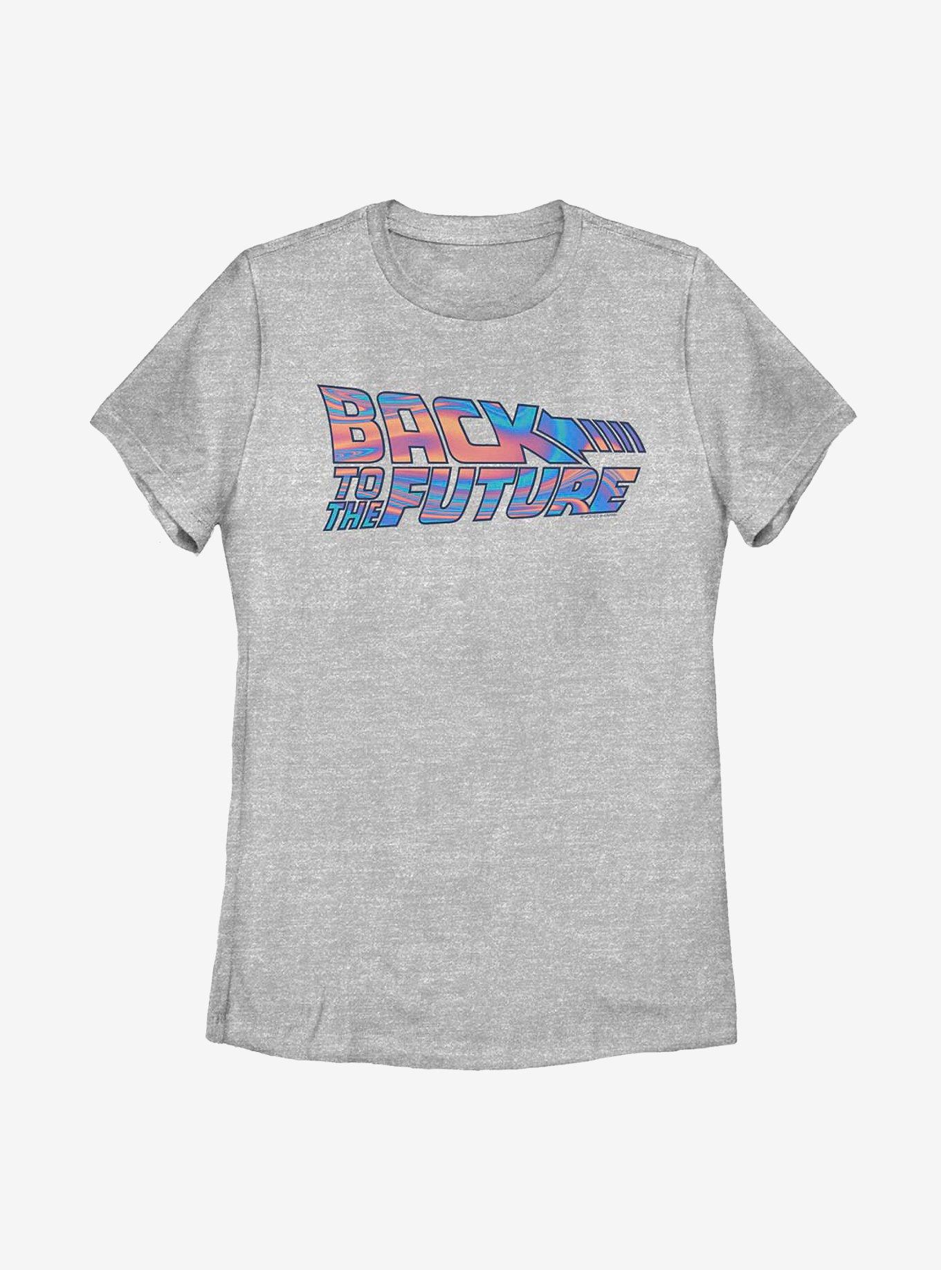 Back To The Future Oil Slick Logo Womens T-Shirt, , hi-res