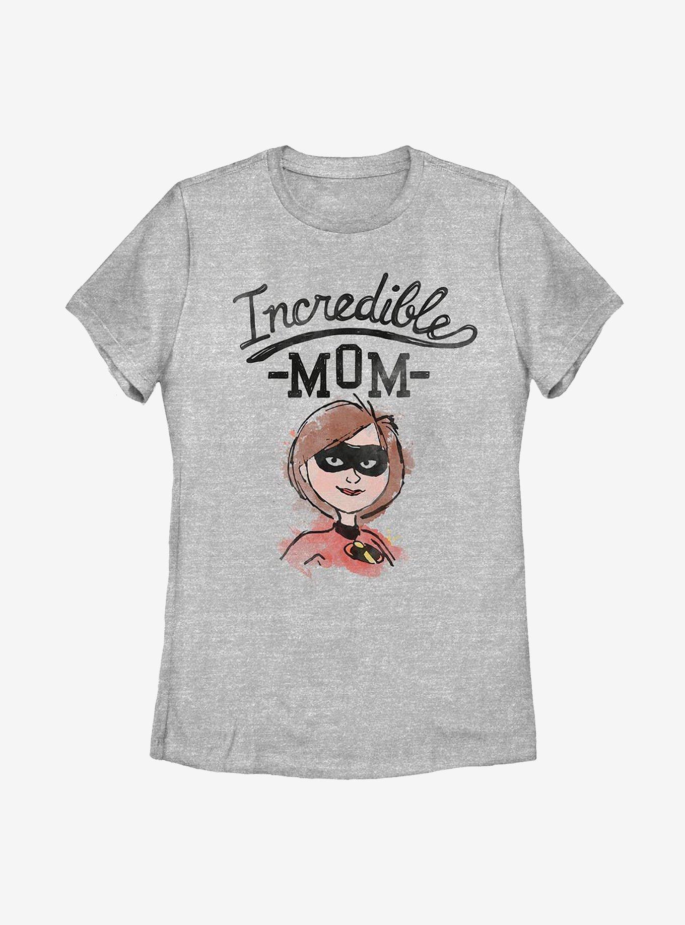Disney Pixar The Incredibles Mom Womens T-Shirt, ATH HTR, hi-res
