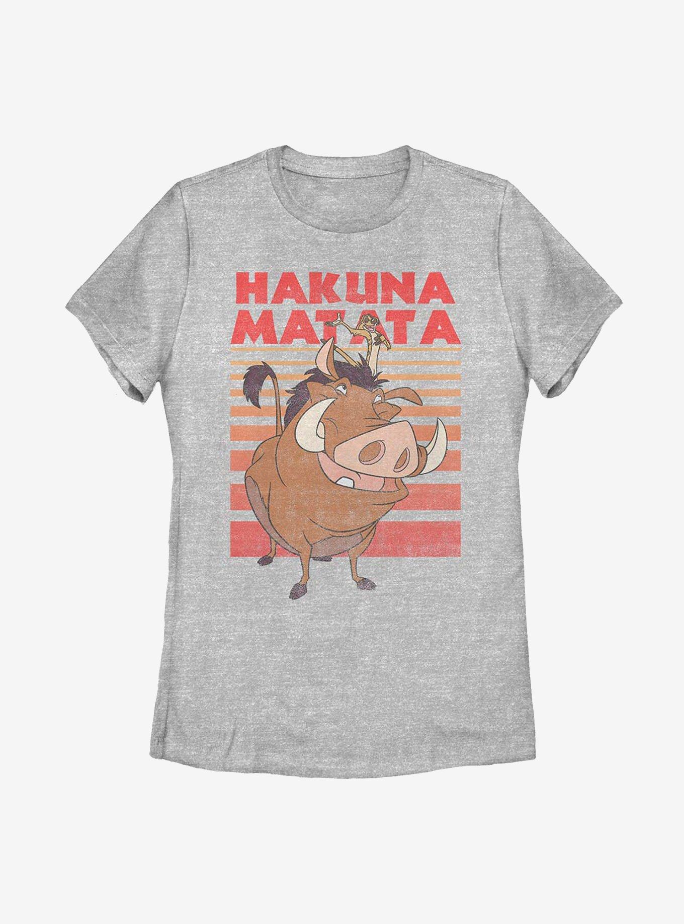 Disney The Lion King Hakuna Matata Womens T-Shirt GREY BoxLunch