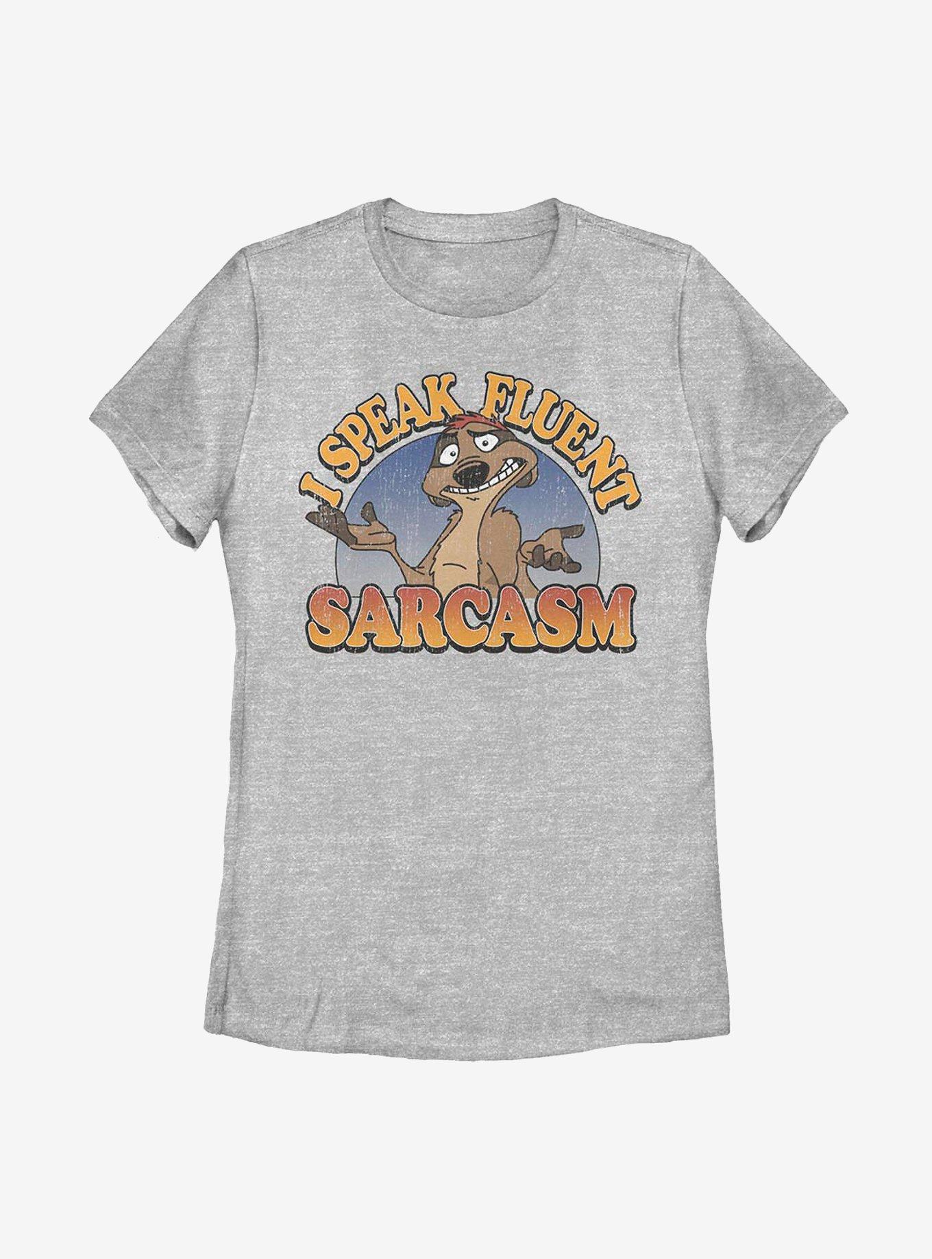 Disney The Lion King Sarcasm Womens T-Shirt, ATH HTR, hi-res