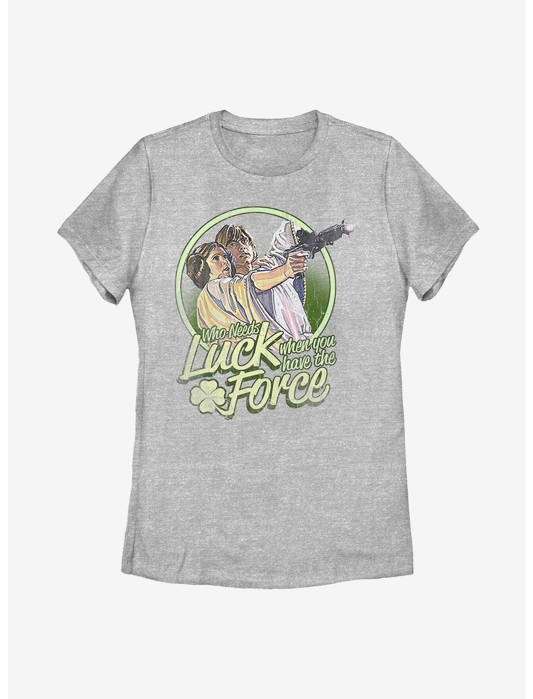 Star Wars Force Luck Womens T-Shirt, ATH HTR, hi-res
