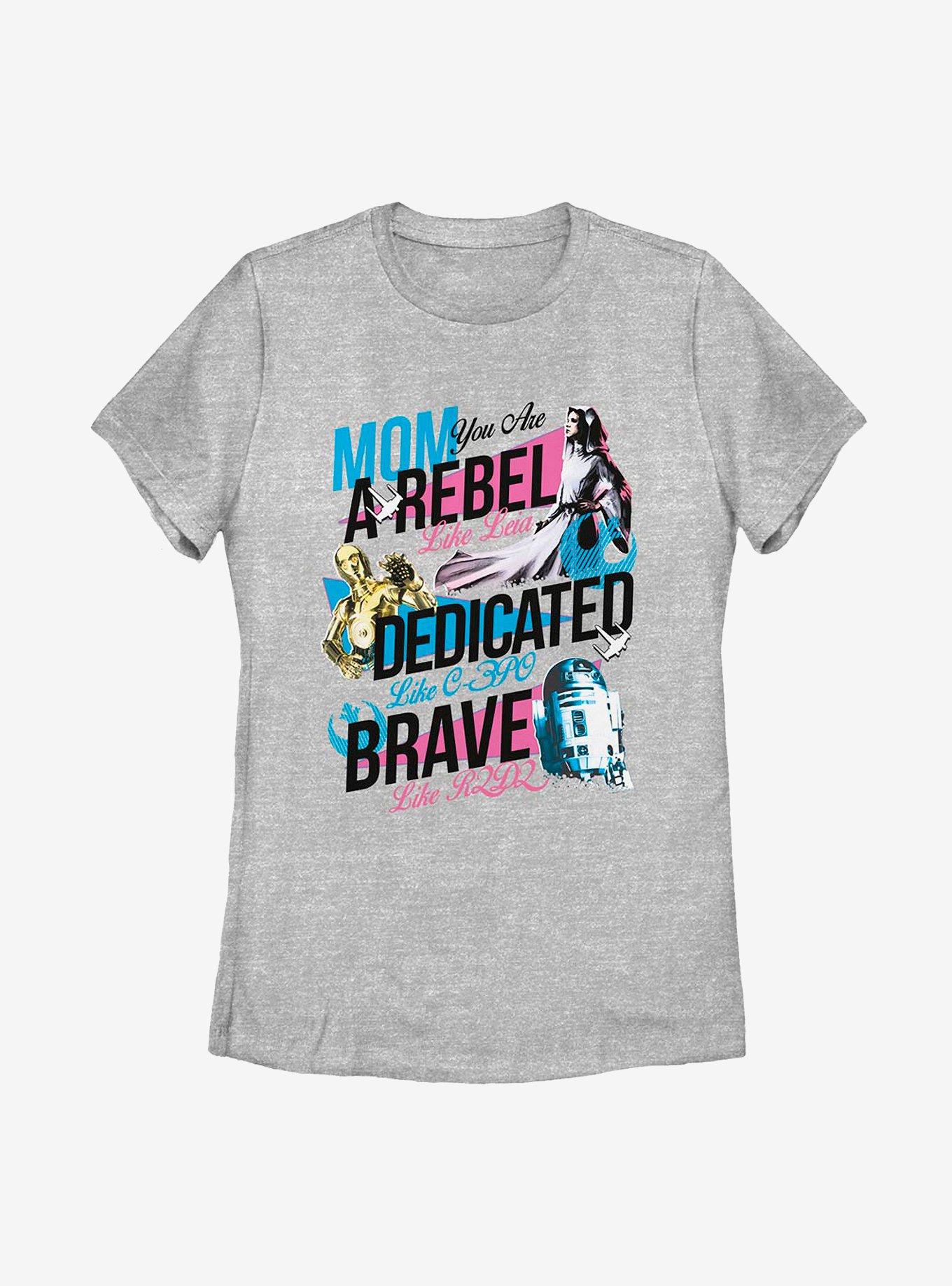 Star Wars Rebel Mom Womens T-Shirt, ATH HTR, hi-res