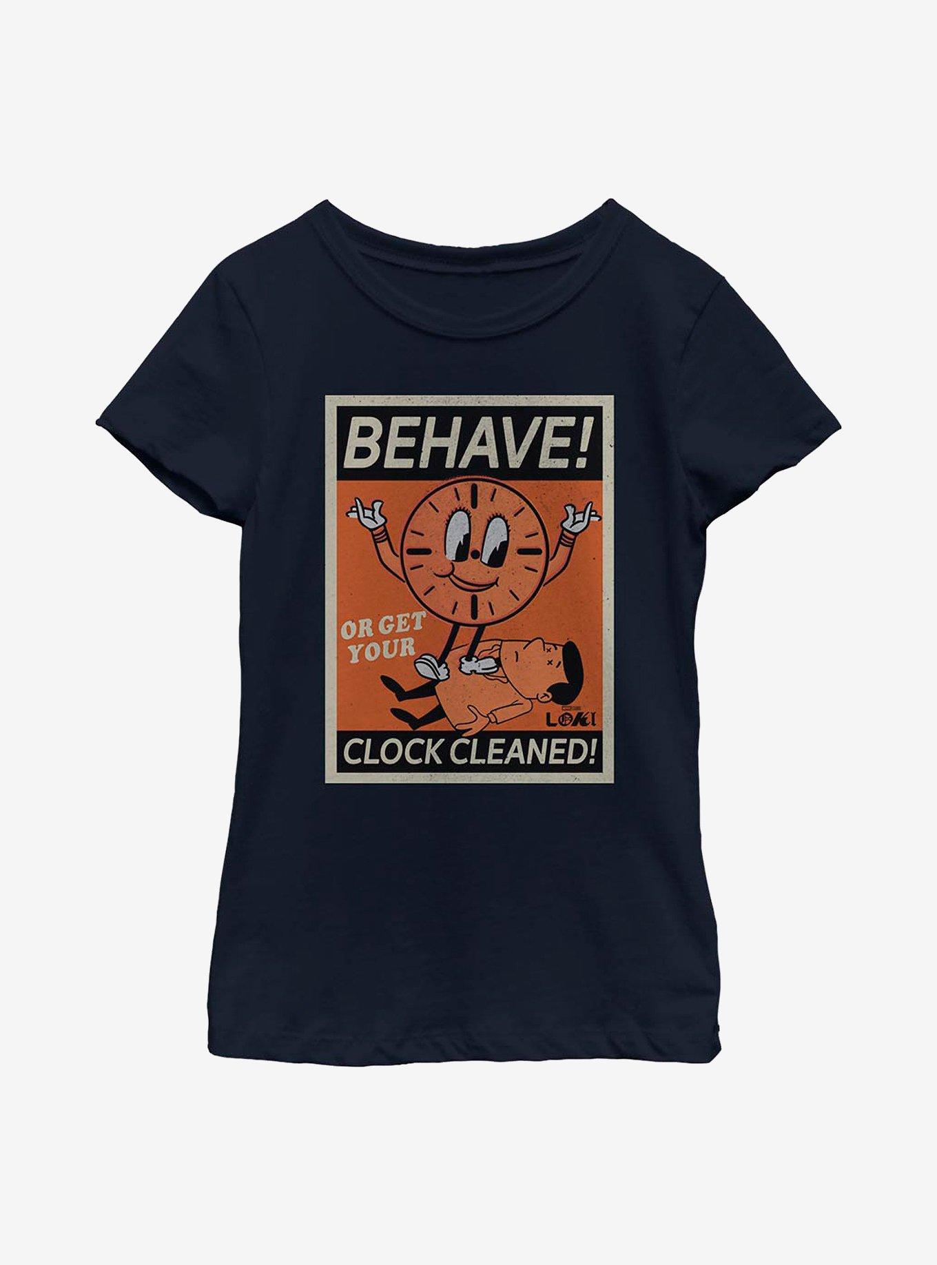 Marvel Loki Always Watching Youth Girls T-Shirt, NAVY, hi-res
