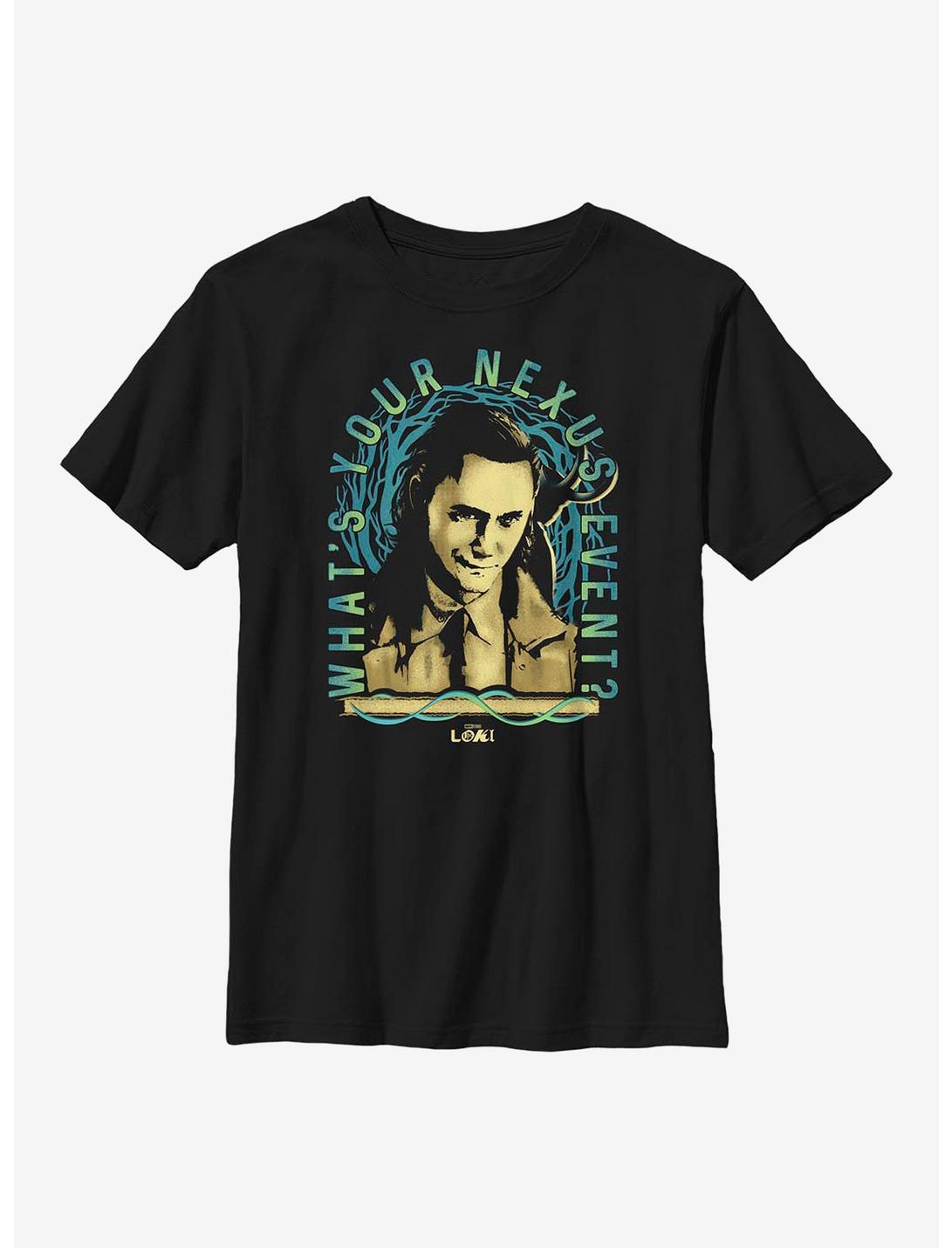 Marvel Loki Clocks Ticking Youth T-Shirt, BLACK, hi-res