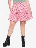 Strawberry Lace-Up Skirt Plus Size, PINK, hi-res