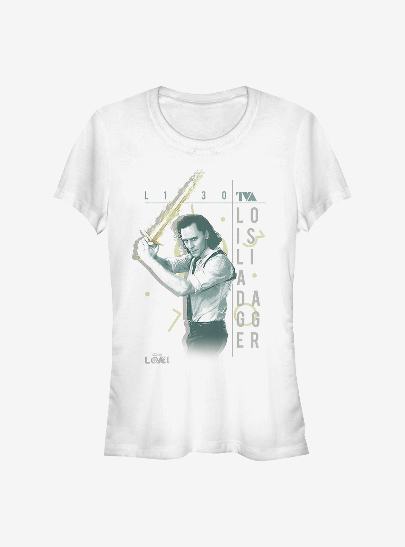 Marvel Loki Dagger Girls T-Shirt, WHITE, hi-res
