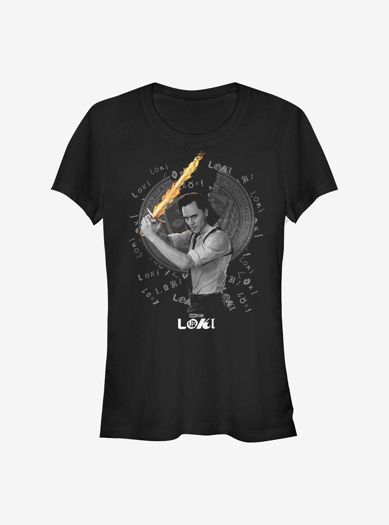 Marvel Loki Power Girls T-Shirt, BLACK, hi-res