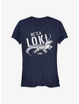 Marvel Loki He's A Loki Alligator Girls T-Shirt, , hi-res