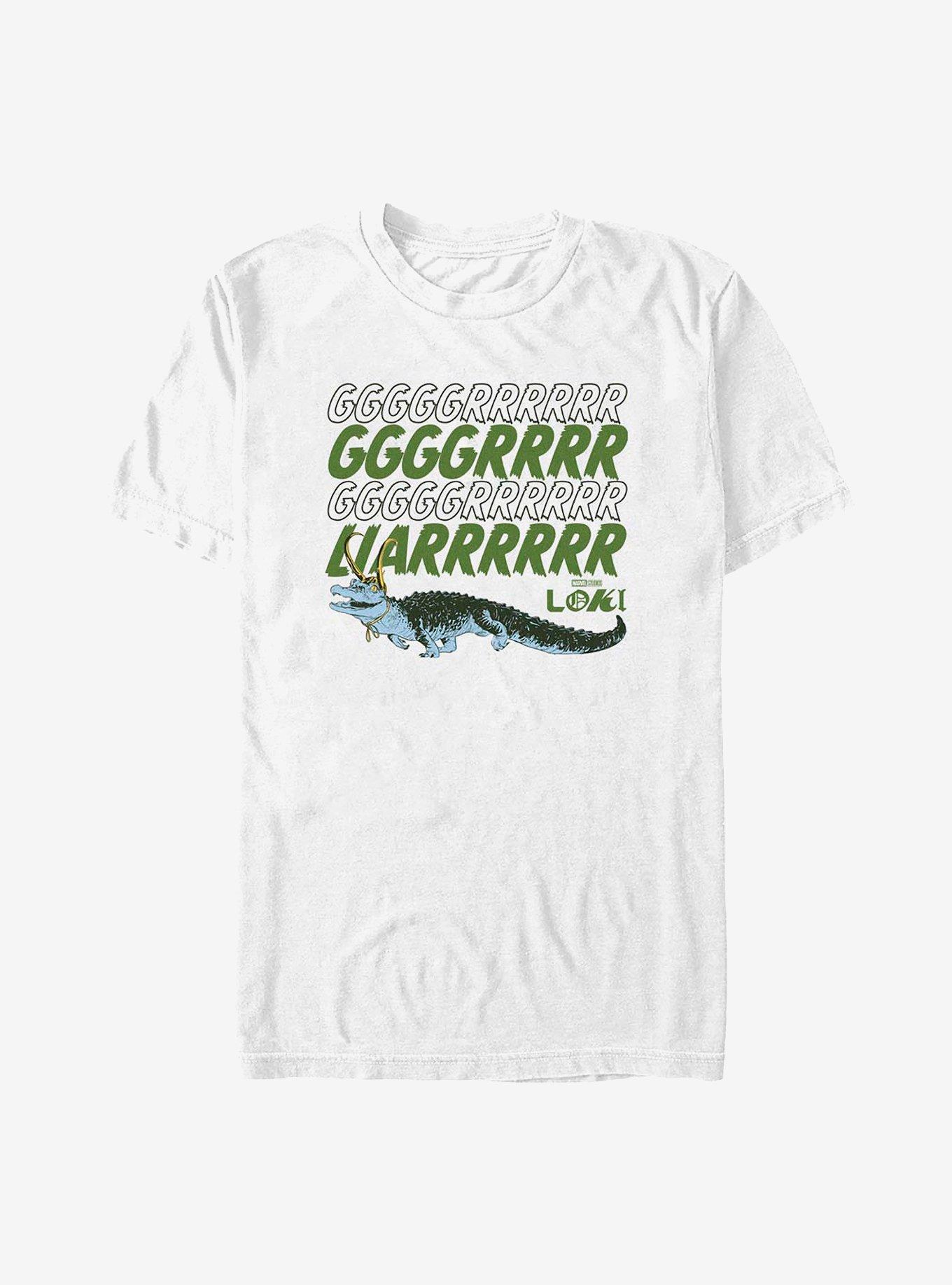 Marvel Loki Grr Liar Alligator T-Shirt, WHITE, hi-res