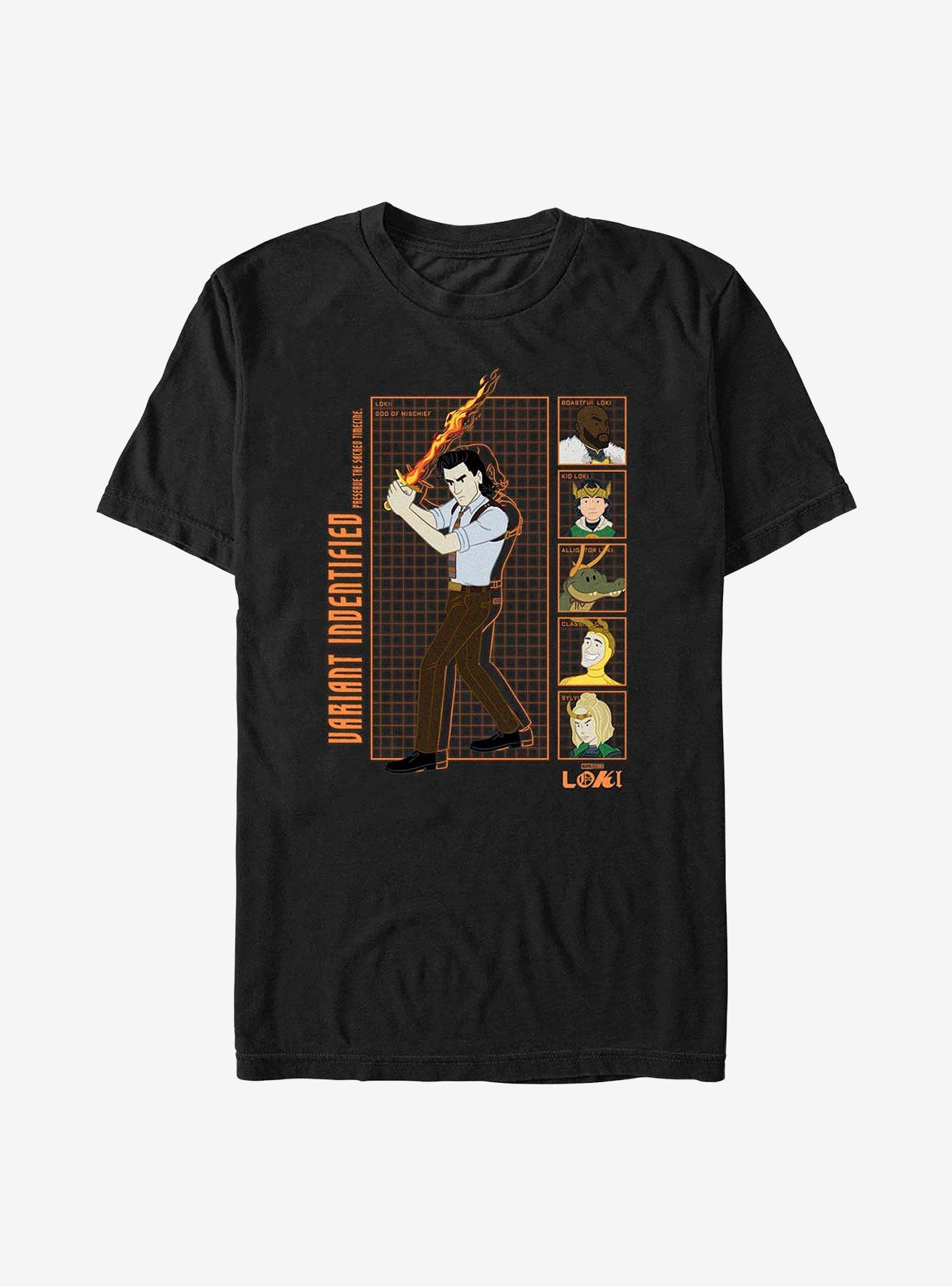 Marvel Loki Variant Identified T-Shirt, BLACK, hi-res