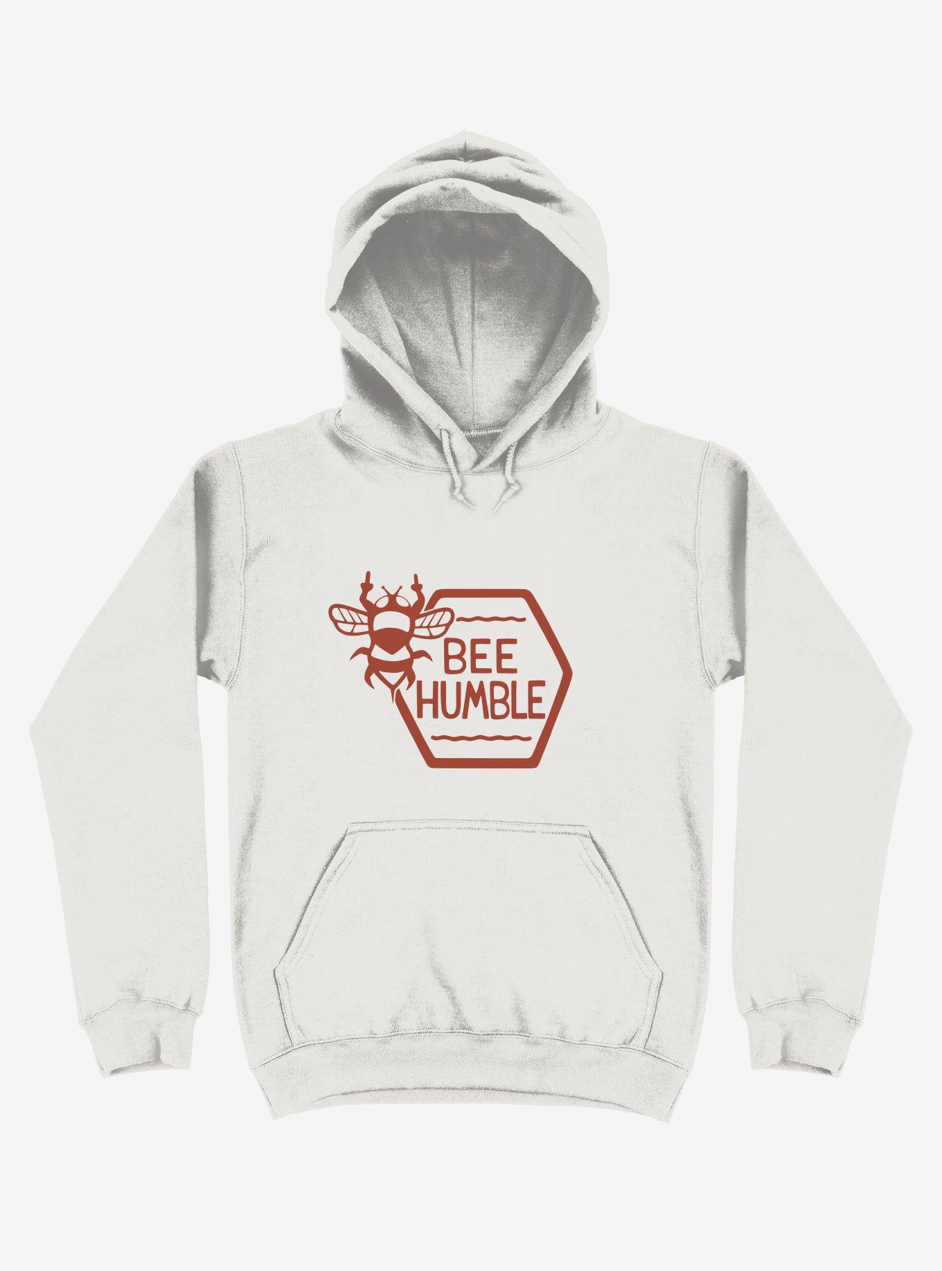 White hoodie discount with bee logo