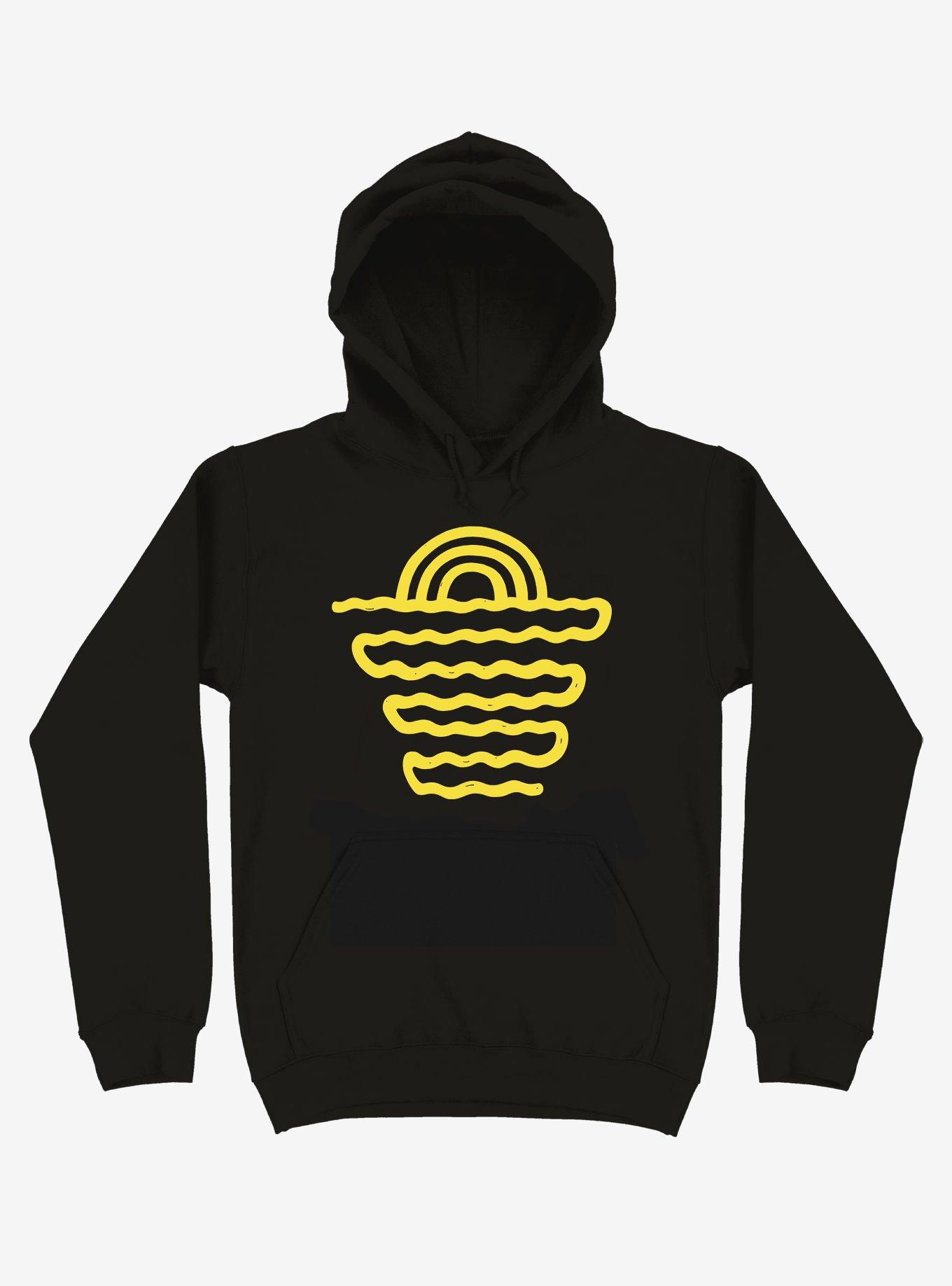 Coastline Art Hoodie, BLACK, hi-res