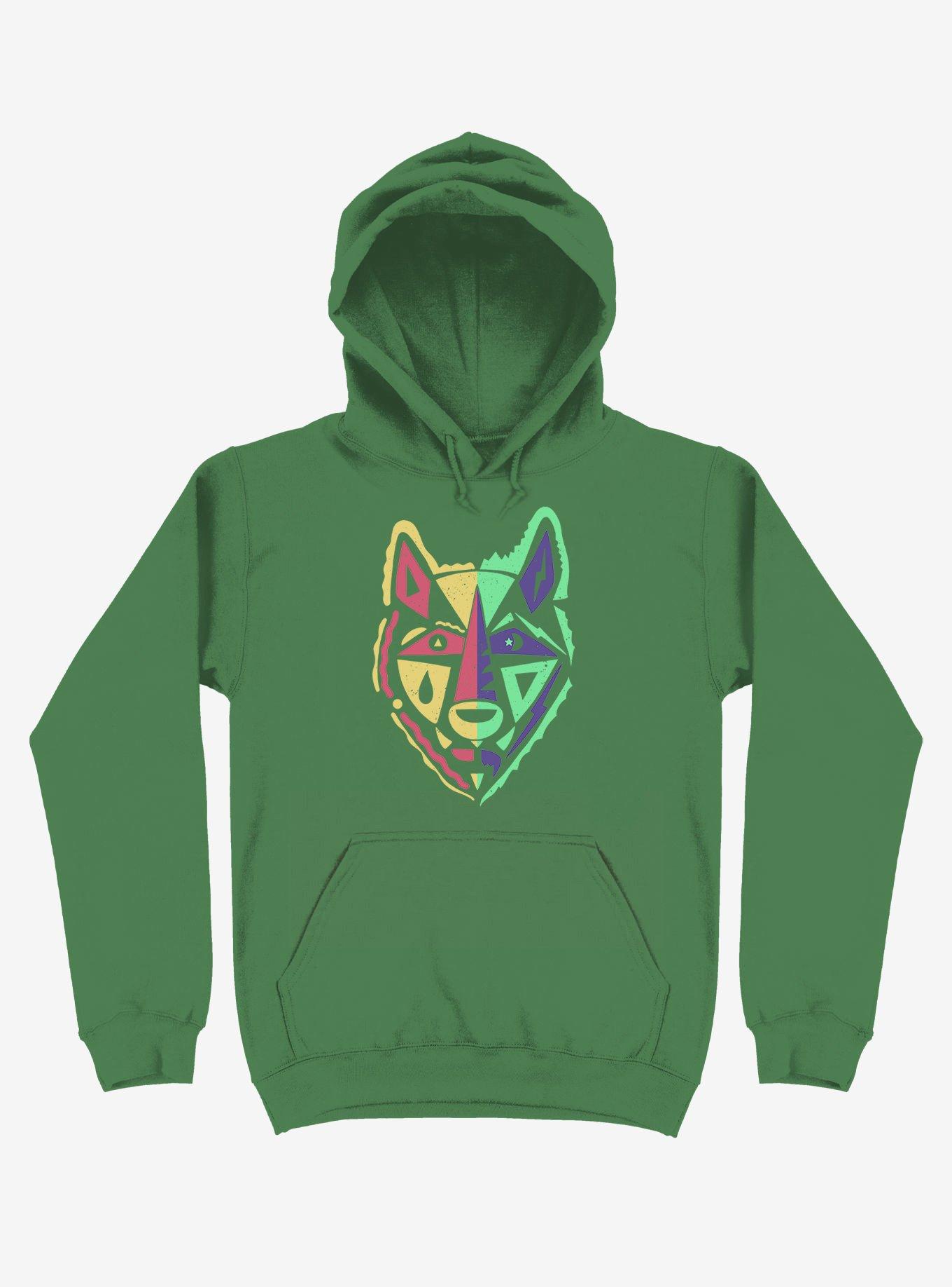 Day And Night Wolf Art Hoodie, , hi-res